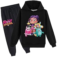 Abby Hatcher Pull Over Hoodies+Jogger Pants,Kids Casual 2 Piece Tracksuit Sweatshirt Set(2-16 Years)
