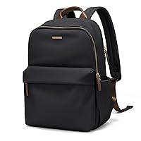 Laptop Backpack for Women Fits 14 Inch Notebook Travel Work Commuter Casual Daypack (Black)
