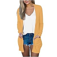Lightweight Cardigan for Women with Pockets Casual Trendy Plus Size Sweaters for Women Fall Fashion Long Cardigans for Women