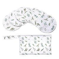 Reusable Bamboo Nursing Pads Set Soft And Breathable Breastfeeding Accessories Woth Portable Diaper Case Pouch Nappy Bag Bamboo Fiber Nursing Pad