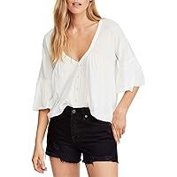 Free People Womens Sweet Little Peasant Blouse