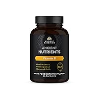 Ancient Nutrition, Ancient Nutrients Vitamin D - 5,000 IU Vitamin D, Adaptogenic Herbs, Enzyme Activated, Paleo & Keto Friendly, 60 Capsules…