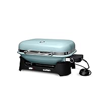 Weber Lumin Outdoor Electric Barbecue Grill, Light Bue - Great Small Spaces such as Patios, Balconies, and Decks, Portable and Convenient