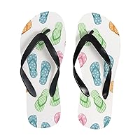 Vantaso Slim Flip Flops for Women Colorful Summer Slippers Yoga Mat Thong Sandals Casual Slippers