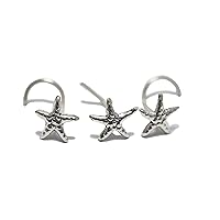 Studs Starfish Nose, 925 Sterling Silver Crab Nose Screw, Nose Jewelry,Nostril Jewelry