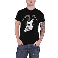 Metallica T Shirt Papa Het Guitar Band Logo Official Mens Black