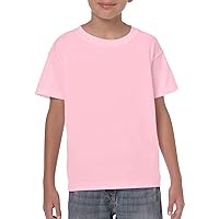 Gildan 5000B Youth Heavy Cotton T-Shirt, Light Pink, Medium
