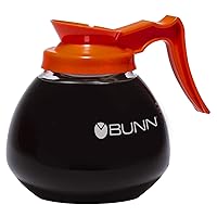 BUNN - BUN424010101 424010101 12-Cup Glass Coffee Decanter, Orange (42401.0101)