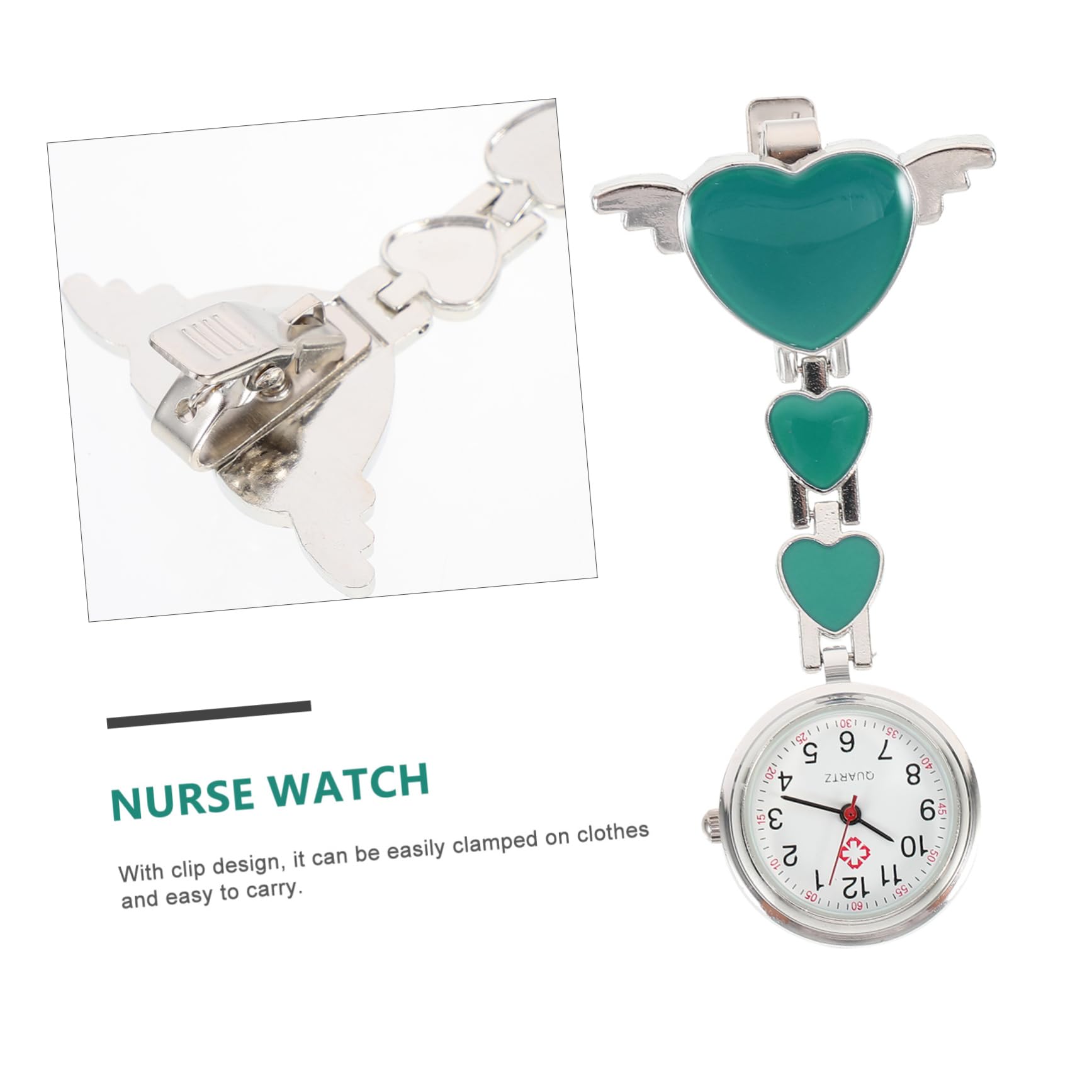 BESTOYARD Pocket Watch Nurse Watch Clip on Student Nurse Gifts Women Clip on Watch Hanging Nurse Watch Lapel pin