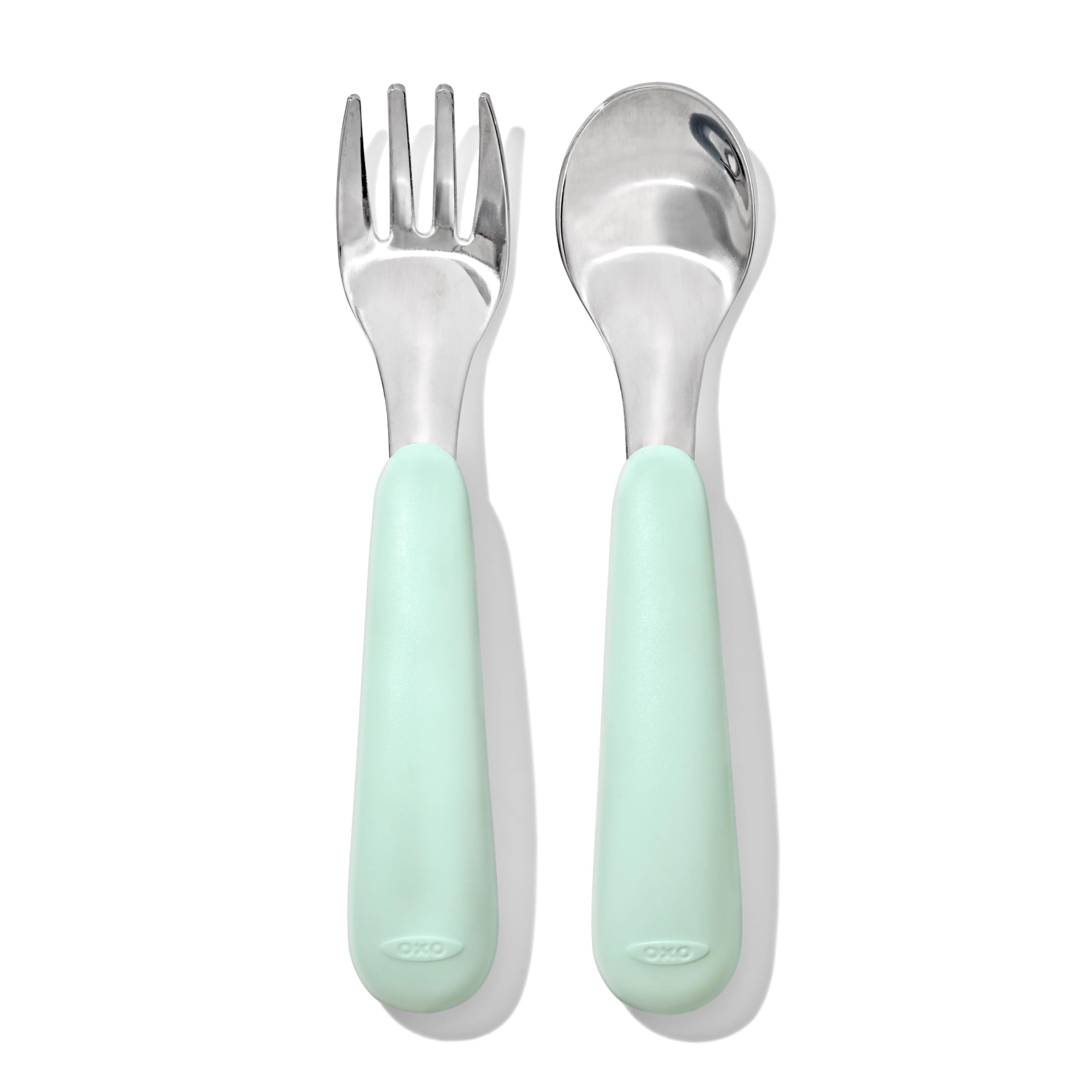 OXO Tot On-The-Go Fork and Spoon Set - Opal