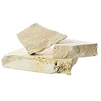 Natural Travertine Thick Stone Slabs 3-Piece Set - Versatile and Stackable Product Photography Props, Ideal for Jewelry, Food, Cosmetics, Skincare, Still Life, and Flat Lay Photography