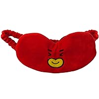 BT21 LINE FRIENDS TATA Sleep Mask, Eye Cover Blindfold for Sleeping, Red, One Size