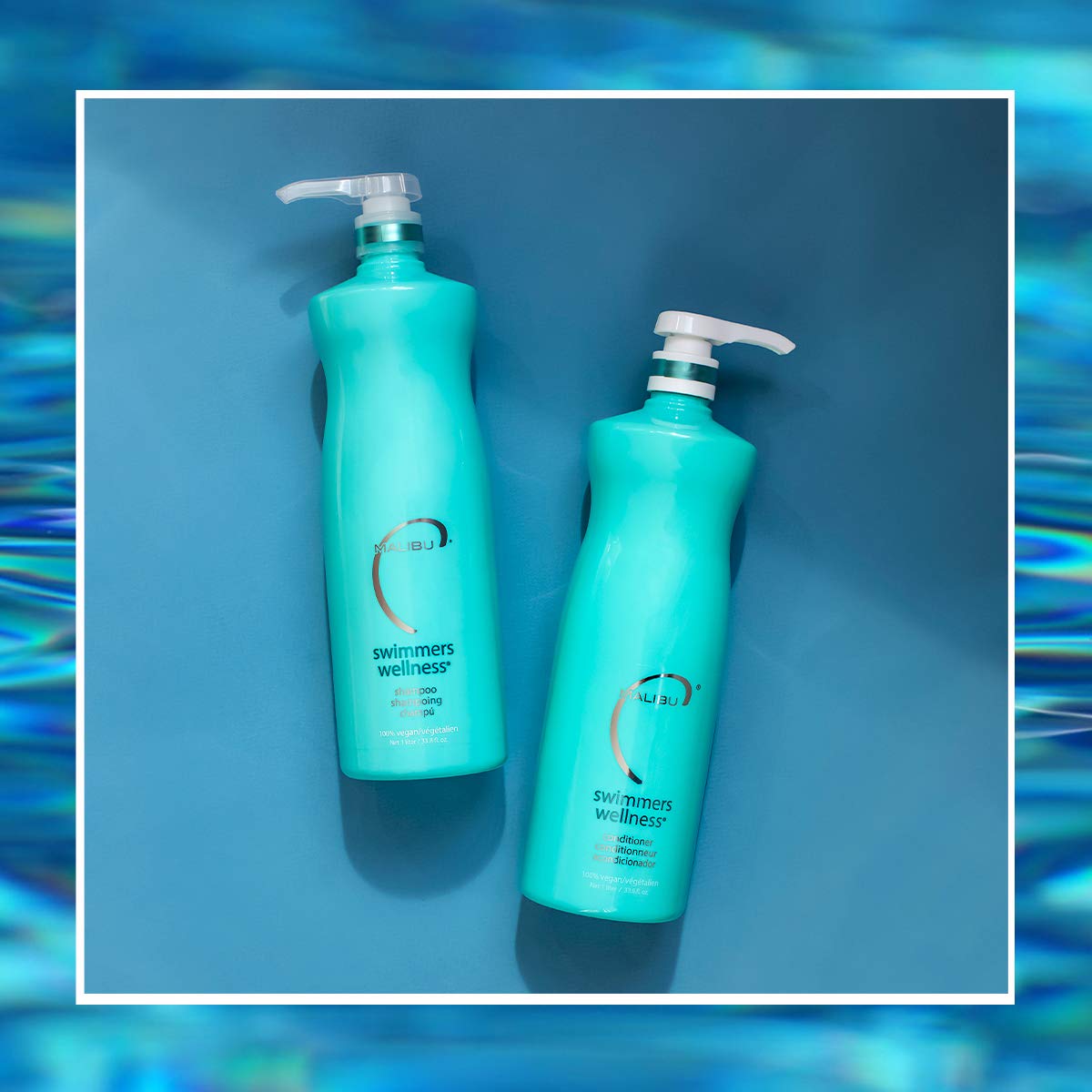 Malibu C Swimmers Wellness Shampoo & Conditioner Liter Duo Set
