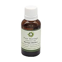R V Essential Moringa Oil | Moringa Oleifera | For Hair | For Face | For Body | For Skin | Hair Oil | Pure Moringa Oil | 100% Pure Natural | Cold Pressed Moringa Oil | 10ml | 0.338oz