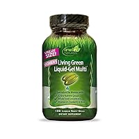 Women's Living Green Liquid-Gel Multi Vitamin - 70 Essential Nutrients, Vitamins, Wholefood Blend - Targeted Support - 120 Liquid Softgels