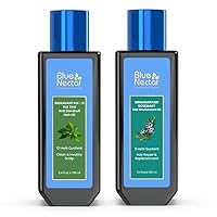 Ultimate Hair Care Combo Ayurvedic Oils - Rosemary Bliss & Tea Tree Harmony | Boost Growth, Tame Frizz, Fight Dandruff | Natural Elixir for Lush Locks (2-Pack, 3.38 & 3.4 Fl Oz)