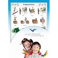 Prepositions of Places Flash Cards - Vocabulary Picture Cards for Preschoolers, Toddlers, Kids and Adults