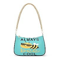 Cool Bee Shoulder Bag for Women Shoulder Handbags with Zipper Closure Mini Shoulder Purse Crossbody Bags for Women
