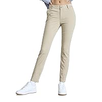 Aéropostale Women's Petite Aero Slim Uniform Pant, Summer Tan