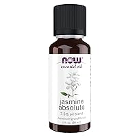 Essential Oils, Jasmine Absolute Oil Blend, 7.5% Blend of Pure Jasmine Absolute Oil in Pure Jojoba Oil, Romantic Aromatherapy Scent, Vegan, Child Resistant Cap, 1-Ounce