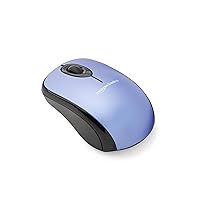 Amazon Basics 2.4 Ghz Wireless Optical Computer Mouse with USB Nano Receiver, Blue