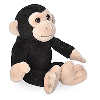 Wild Republic Pocketkins Eco Chimpanzee, Stuffed Animal, 5 Inches, Plush Toy, Made from Recycled Materials, Eco Friendly
