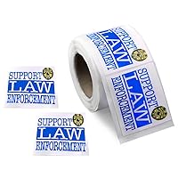 250 Police Support Law Enforcement Stickers - Wholesale Support Law Enforcement Decorative Stickers (250 Stickers)