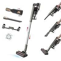 Cordless Vacuum, New Technology High Precision Sensors, Strong Brushless Motor with Powerful 33kPA Suction, Multi Surface Cleaner, 8X 2200 mAh Batteries up to 55 Mins, Wall Mount