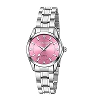 L LAVAREDO Watches for Women Stainless Steel Quartz Wrist Watch Waterproof Luminous Luxury Dial Ladies Watch with High Quality Crystal Accent