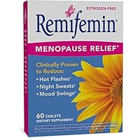 Nature's Way Remifemin Menopause Relief*, Reduces Hot Flashes and Menopause Symptoms*, Estrogen-Free, 60 Tablets