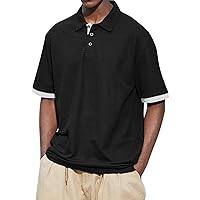 Polo Shirt for Men Slim Fit Short Sleeve Tshirt Shirt Summer Casual Lightweight Pullover Active Jersey Shirt