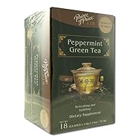 Prince of Peace Peppermint Green Tea, 18 Tea Bags – Herbal Tea Bags – Prince of Peace Tea – Peppermint Green Tea Bags – Support Digestion with Peppermint