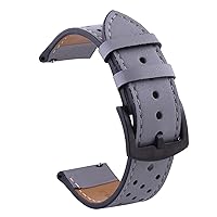 Leather Watch Band Straps for 20mm 22mm Universal Bracelet Compatible with Most Watches with 22MM Straps (Color : Color A, Size : 20mm Universal)