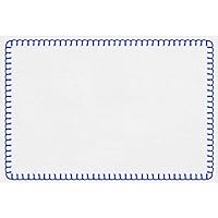 Design Organics Collection Paper Placemats 24/Pack Stitched Blue Placemat 18.5