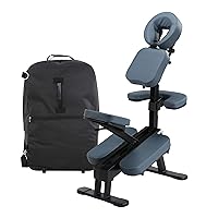 Master Massage Gymlane Portable Massage Chair-Ergonomically Designed with 2-Inch Foam Cushioning, Multiple Configurations, Supports up to 600lbs-Portable Tattoo Chair
