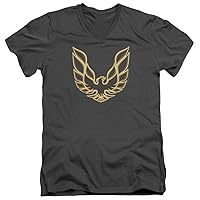 Mens Pontiac T-Shirt Firebird Slim Fit V-Neck Shirt