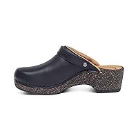 Aetrex Women's Beckie Orthopedic Adjustable Leather Arch Support Clogs for Women