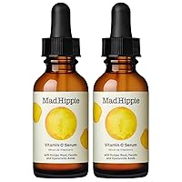 Mad Hippie Vitamin C Serum for Face with Hyaluronic Acid, Vitamin E & Ferulic Acid - Vitamin C Face Serum for Women/Men, Skin-Brightening Serum, 1.02 Fl Oz (Pack of 2)
