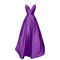 Wedding Guest Dresses for Women Spaghetti Strap Sexy Low Cut Maxi Dress Prom Dresses Solid Sleeveless Evening Dress