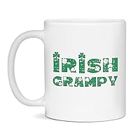 Jaynom St Patrick's Day Irish Grampy Ceramic Coffee Mug, 11-Ounce White