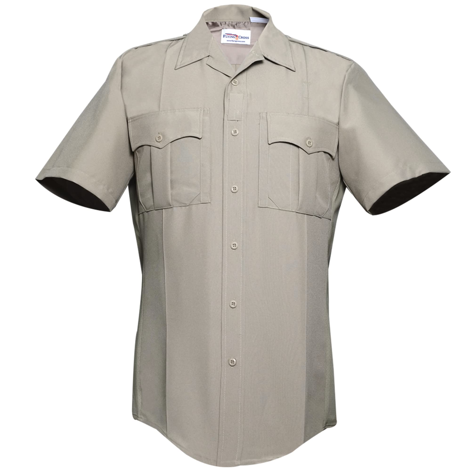 Flying Cross Women’s Police Officer Shirt Uniform Short Sleeve with Zip