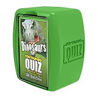 Top Trumps Dinosaurs: Quiz Games - Trivia Quiz - Kids Games for Learning- Great Travel Games and Road Trip Games - Trivia Outdoor Games - Family Games for Kids and Adults 2+ players