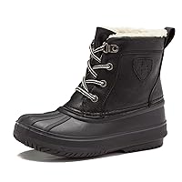 LONDON FOG Warrington Snow Boots for Kids - Insulated Waterproof Winter Snow Duck Boots for Boys and Girls - Little Kid and Big Kid Sizes 11 to 7