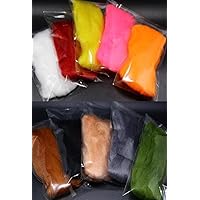 10 Color Premium Fly Tying Egg Yarn minnowfish Lure Fluff Synthetic fibers Salmon Trout Fly Pattern Fly Tying Materials