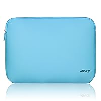 Arvok 13 13.3 14 Inch Laptop Sleeve Case for MacBook Pro 14 2021/Water-Resistant Notebook Chromebook Computer Pocket Briefcase Carrying Bag Pouch Skin Cover for HP/Dell/Lenovo/Asus/Acer, Baby Blue
