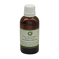 R V Essential Pure Rosemary Essential Oil 5ml (0.169oz)- Rosmarinus Officinalis (100% Pure and Natural Therapeutic Grade)