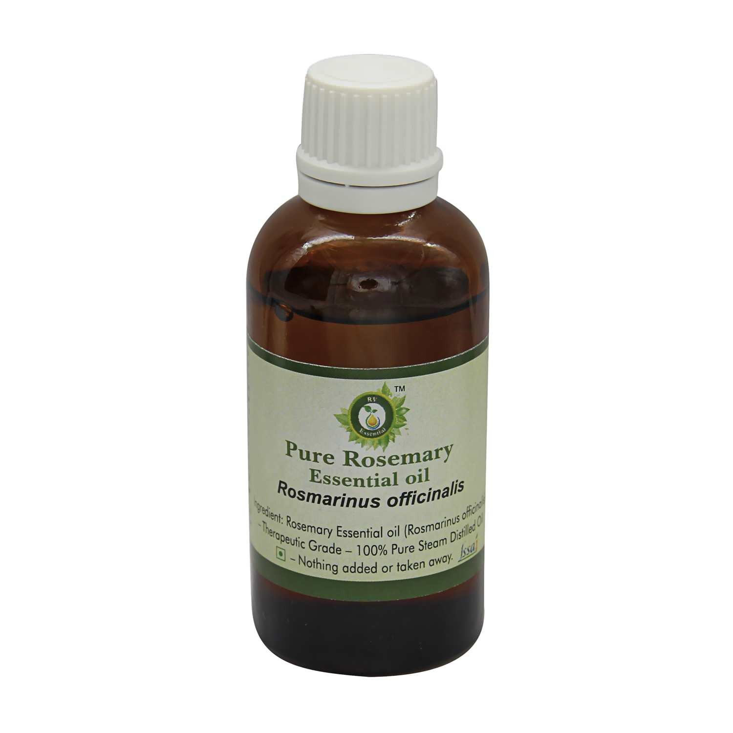 R V Essential Pure Rosemary Essential Oil 15ml (0.507oz)- Rosmarinus Officinalis (100% Pure and Natural Therapeutic Grade)