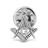 WithLoveSilver 925 Sterling Silver Freemason Masonic Mason Tie Pin