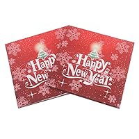 40Pcs christmas party supplies printed tissue napkins snowflake tissue paper christmas paper napkins Xmas paper napkins holiday tissue napkins dinner party