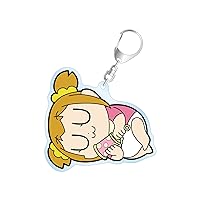 Pop Team Epic TV Animation Second Series Popuko Chibikoro Baby Sleeping Big Acrylic Keychain